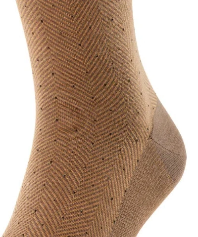 Falke Sensitive Herringbone Socks For Diabetics In Brown