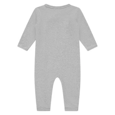 Babyface Long Sleeve Romper In Gray