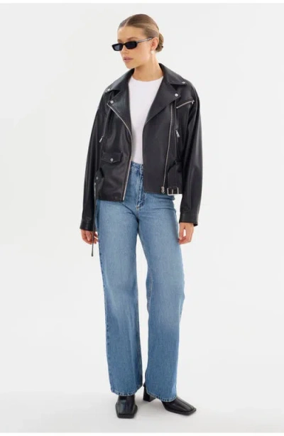 Lamarque Shelia | Faux Leather Biker Jacket In Multi