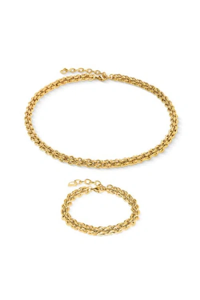 Coeur De Lion Halskette Mesh Chain Classic Gold