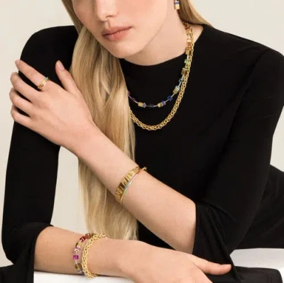 Coeur De Lion Halskette Mesh Chain Classic Gold