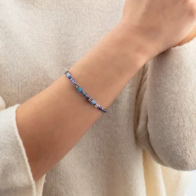 Coeur De Lion Armband Mini Cubes Blau In Blue