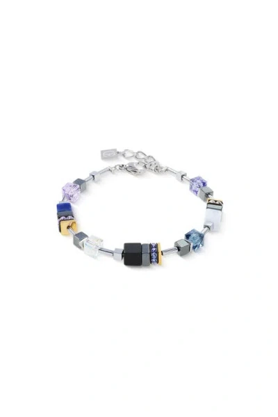 Coeur De Lion Geocube® Precious Motion Armband Blue Moon Bicolor In Multi