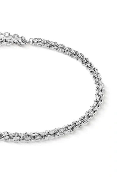 Coeur De Lion Halskette Mesh Chain Classic Silber In Silver
