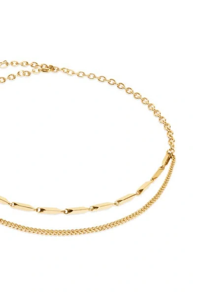 Coeur De Lion Halskette Twisted Layers Gold