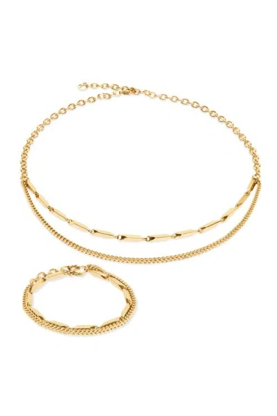 Coeur De Lion Halskette Twisted Layers Gold
