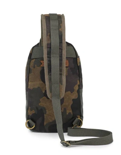 Tsd Brand Mountain Leaf Rugged Trail Ready Sling Bag In Multi