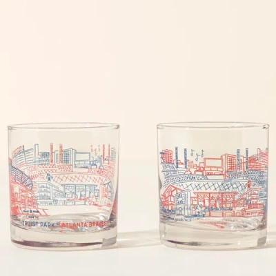 Uncommon Goods Mlb Stadiumscape Rocks Glasses In Transparent