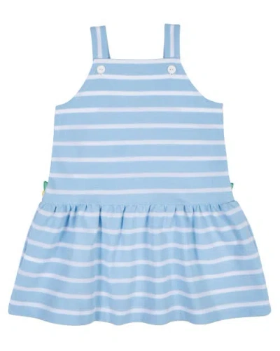 Florence Eiseman Stripe Knit Dress With Mulitcolor Flowers In Multi