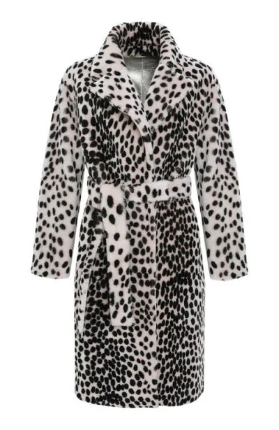 Gorski Genuine Shearling Short Coat, Reversible In Multi