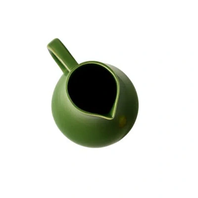 Gharyan Stoneware Kuduo Pitcher In Green