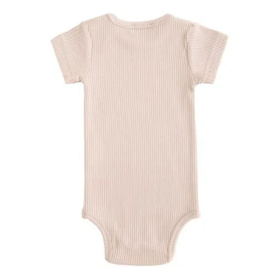 Banblu Short Sleeved Modal Bodysuit In Neutral