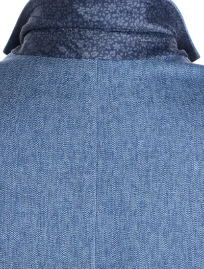 Synrgy By Dxl Big & Tall Chevron Knit Jacket-relaxer Sport Coat In Blue