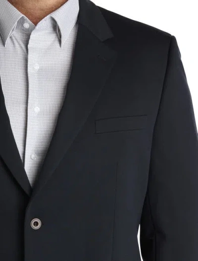 Jv Reflex Big & Tall Classic Knit Blazer In Blue