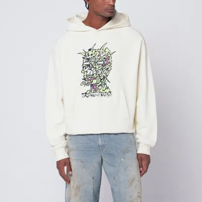 Brain Dead Light Beige Scrambled Head Sweatshirt In Neutral