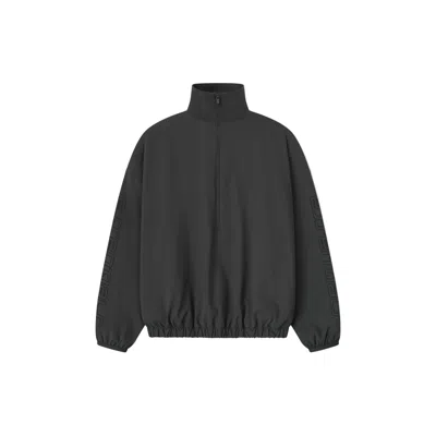 Essentials Tech Nylon Half Zip Track Jacket In Black
