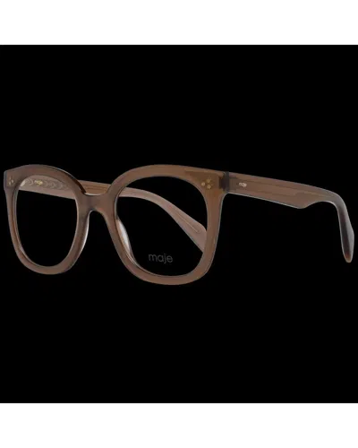 Maje Brown Plastic Glasses (frames) In Brown