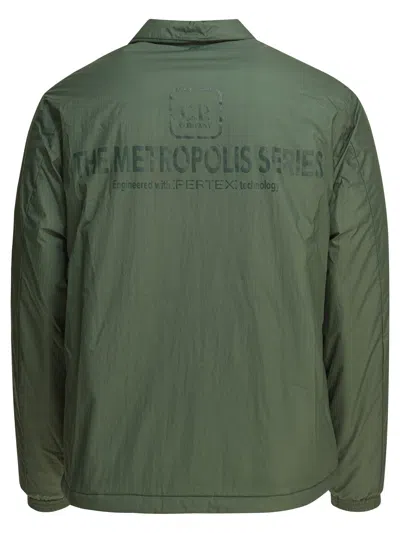 C.p. Company C.p.company Green Polyamide Jacket In Green