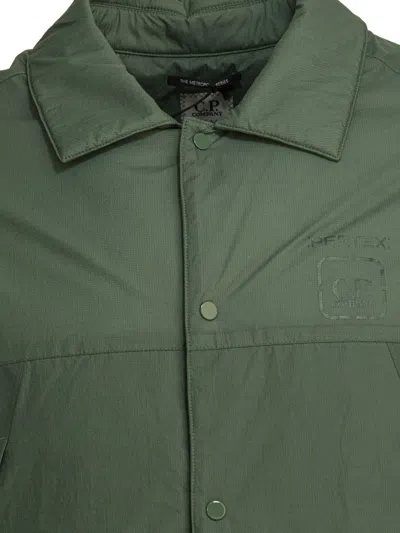 C.p. Company C.p.company Green Polyamide Jacket In Green