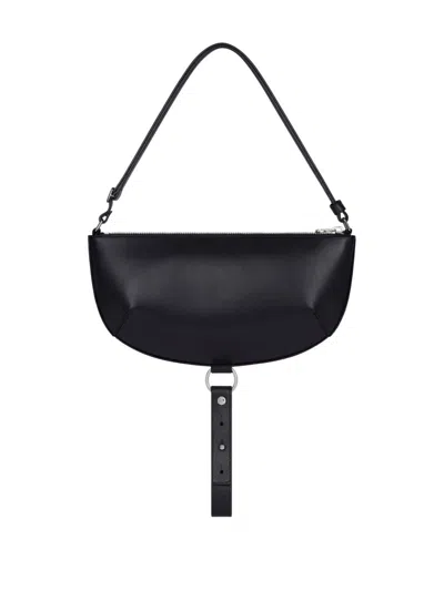 Courrèges Courreges Women Holy Eclipse Leather Shoulder Bag In Black