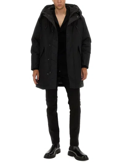 Dsquared2 Black Polyester Trenches And Coats In Black
