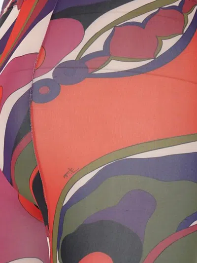 Pucci Emilio  Printed Jersey Tights In Multi
