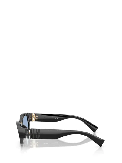 Miu Miu Eyewear Rectangular Frame Sunglasses In Blue