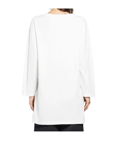 The Row Long-sleeved Top In White