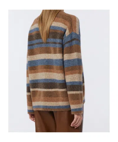 Max Mara Alpaca And Wool Blend Sweater In Multi