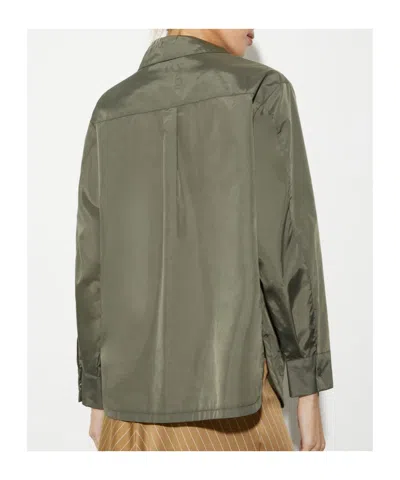 Maxco. Nylon Shacket In Brown