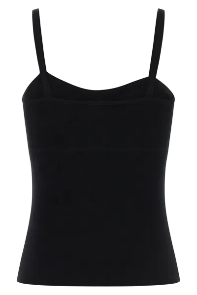 Max Mara Wool Knitted Camisole In Black