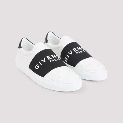 Givenchy Urban Street Leather Sneakers With Elastic Band In White