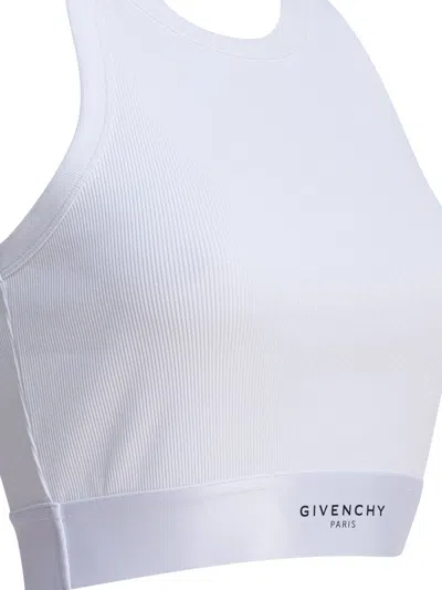 Givenchy White Elastane Top In White