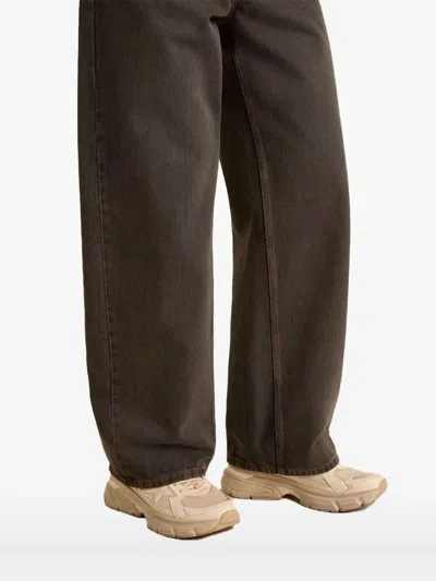 Golden Goose "lightstar" Net Leather And Suede Upper Tpu Star Net Heel In Multi