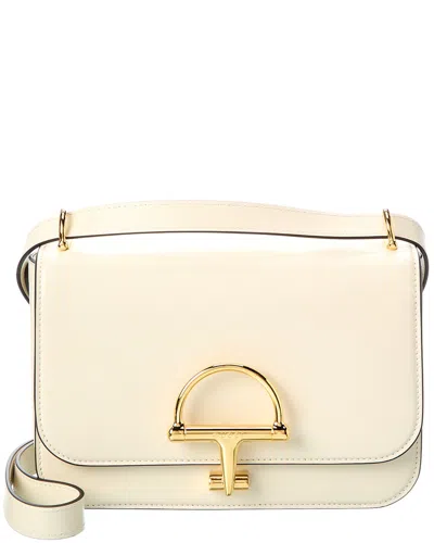 Gucci Small Crossbody Bag In Smooth Leather In Neutral