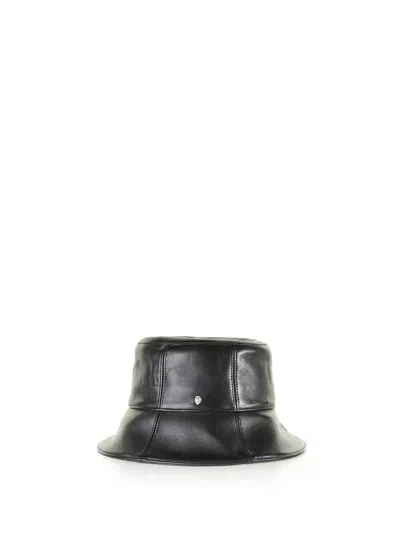 Helen Kaminski Whitney Leather Bucket Hat In Black