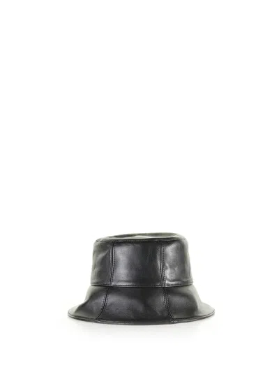 Helen Kaminski Whitney Leather Bucket Hat In Black