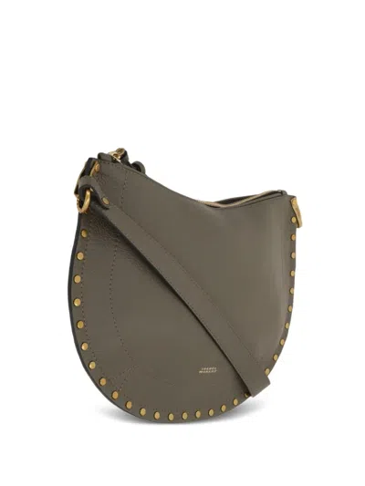 Isabel Marant Oskan Half Moon Tote Bag With Studded Detailing In Pattern