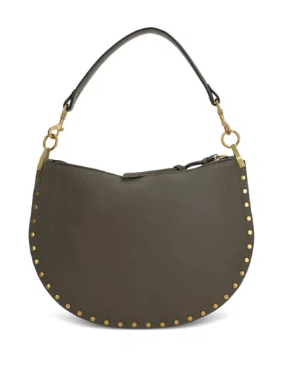 Isabel Marant Oskan Half Moon Tote Bag With Studded Detailing In Pattern