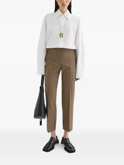 Jil Sander Plaid Pants In Multi