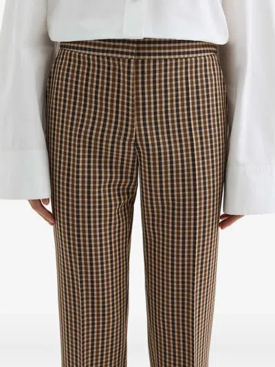 Jil Sander Plaid Pants In Multi