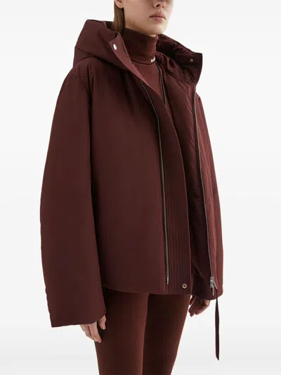 Jil Sander 06 Puffer Jackets Bordeaux In Burgundy
