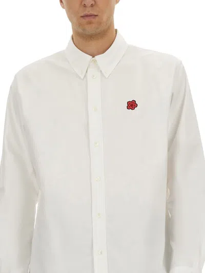 Kenzo White Cotton Shirts In White