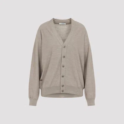 Lemaire Relaxed Twisted Cardigan Women In Gray