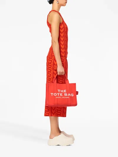 Marc Jacobs The Medium Canvas Tote Bag In Red