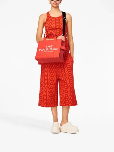 Marc Jacobs The Medium Canvas Tote Bag In Red