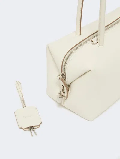 Max Mara Top-handle Zip-fastening Shoulder Bag In Neutral