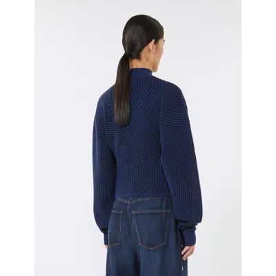 Sportmax Max Mara  Febo Sweater Navy In Blue