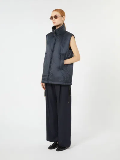 Max Mara The Cube Greenve Sleeveless Puffer Navy In Blue
