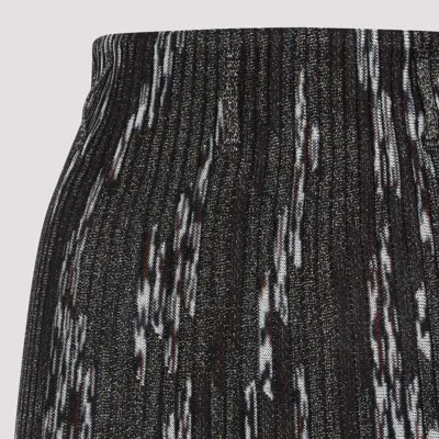 Missoni Pleated Long Skirt In Black